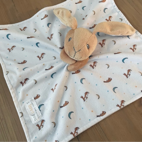 Guess How Much I Love You Lovey Bunny Knotted Baby Security Blanket Easter - Picture 8 of 8